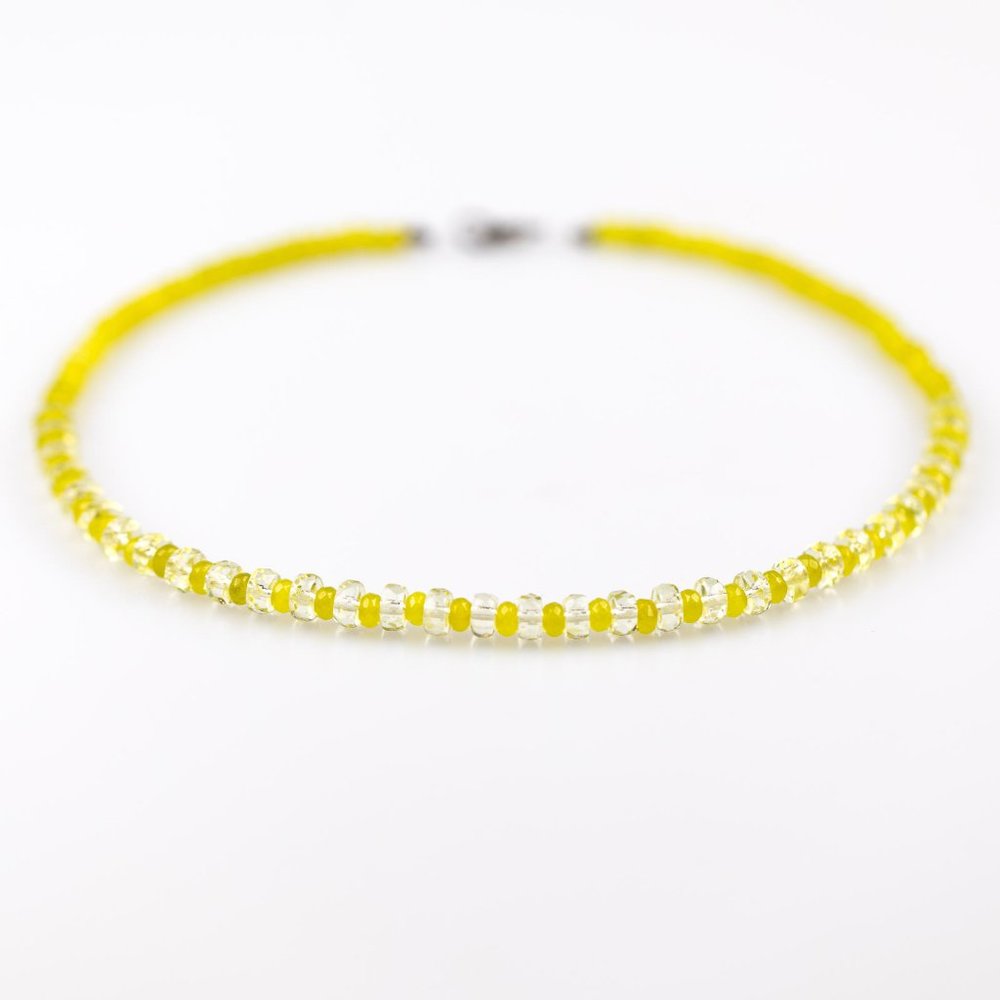 Green Semiprecious Peridot Choker Necklace